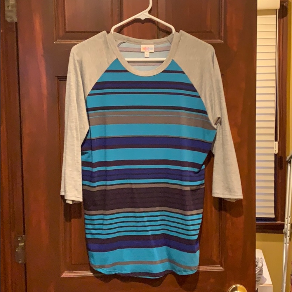 LuLaRoe blue and grey Randy